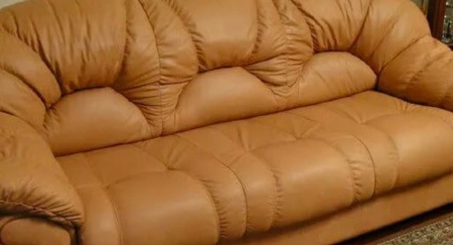 Перетяжка дивана кожей. Солнечногорск
